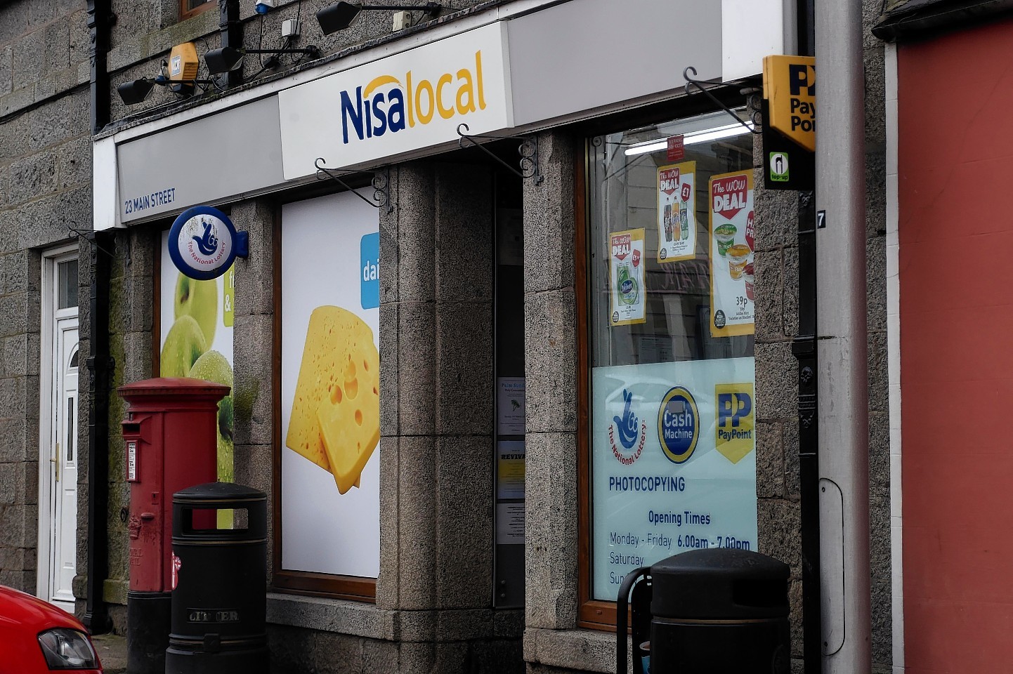 The Nisa shop was robbed in the early hours of Thursday morning