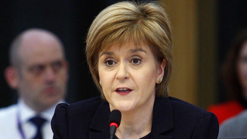 First Minister Nicola Sturgeon 