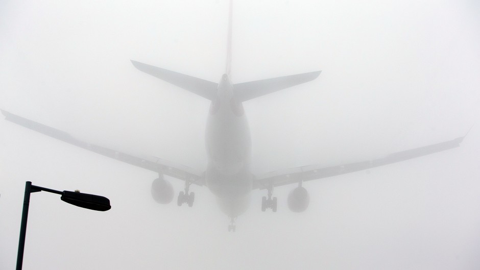 Fog disrupted over a dozen flights at Aberdeen Airport