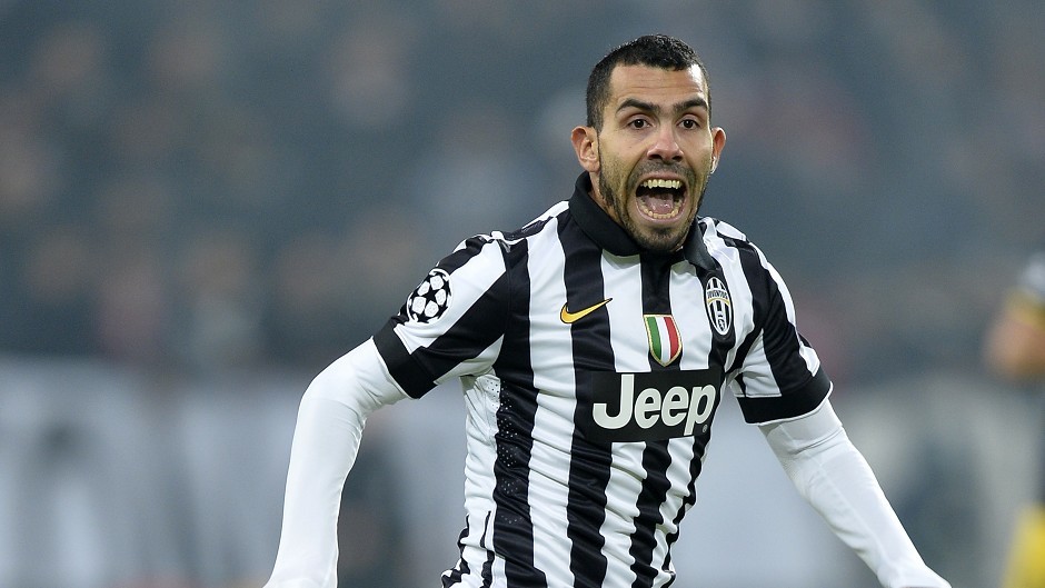 Carlos Tevez in action for Juventus