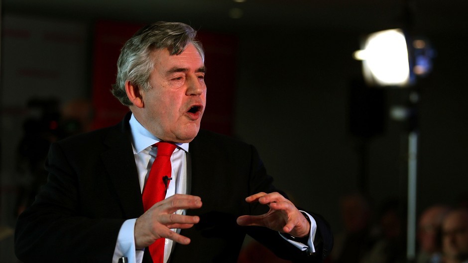 Former Prime Minister Gordon Brown.