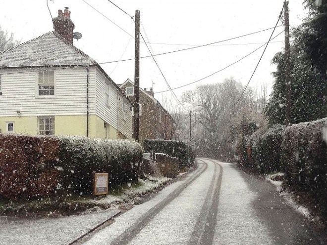 Eight schools and a nursery were closed yesterday as a result of heavy snow