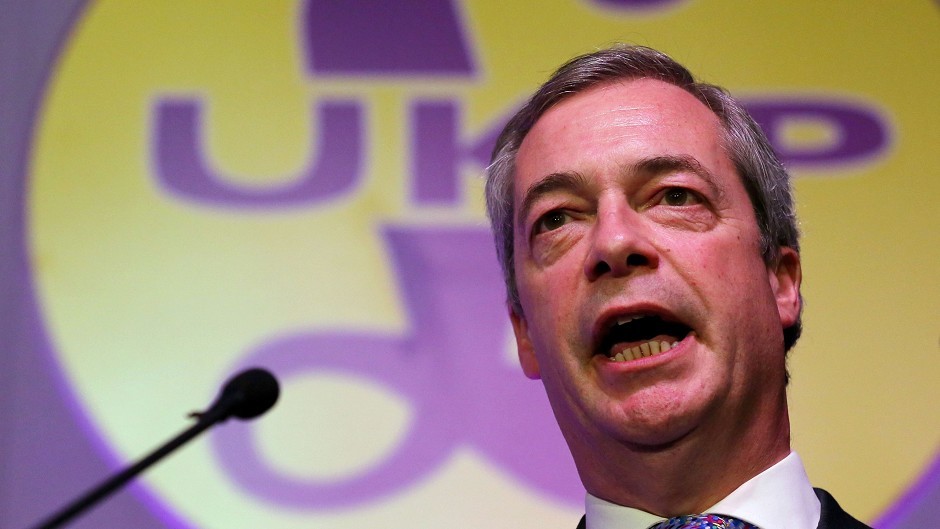 Ukip leader Nigel Farage