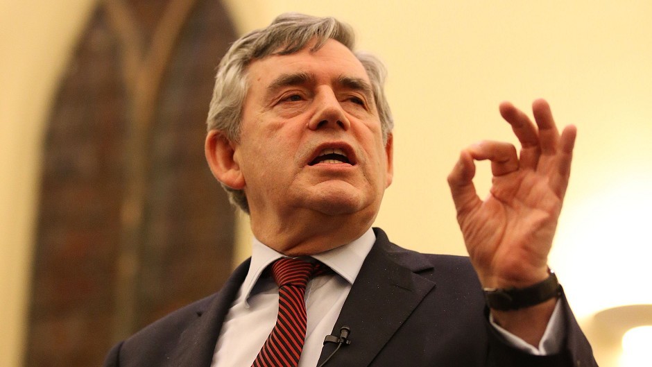 Gordon Brown said Scotland is being forced to adapt to a post-oil economy faster than expected.