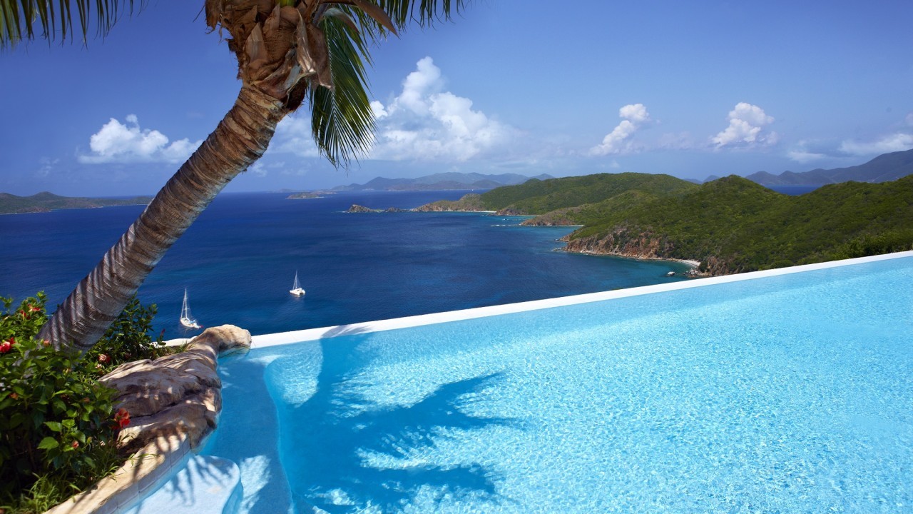 Pool of the Falcon's Nest Villa on Peter Island