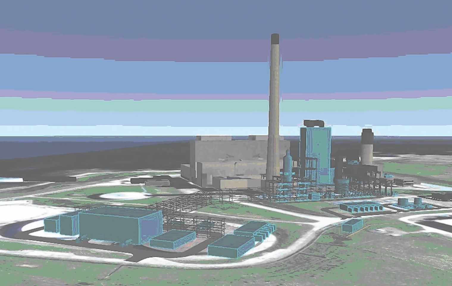 Artist impression of the Peterhead Carbon Capture project