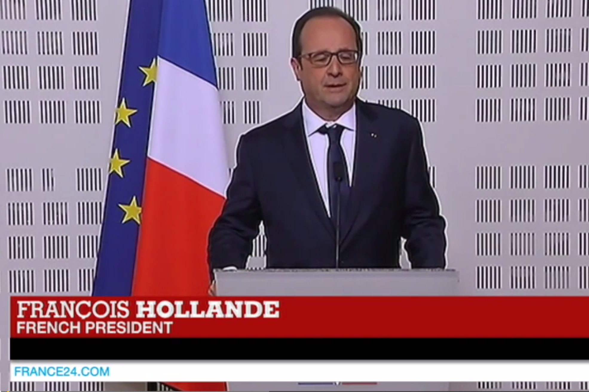 Francois Hollande addresses the nation