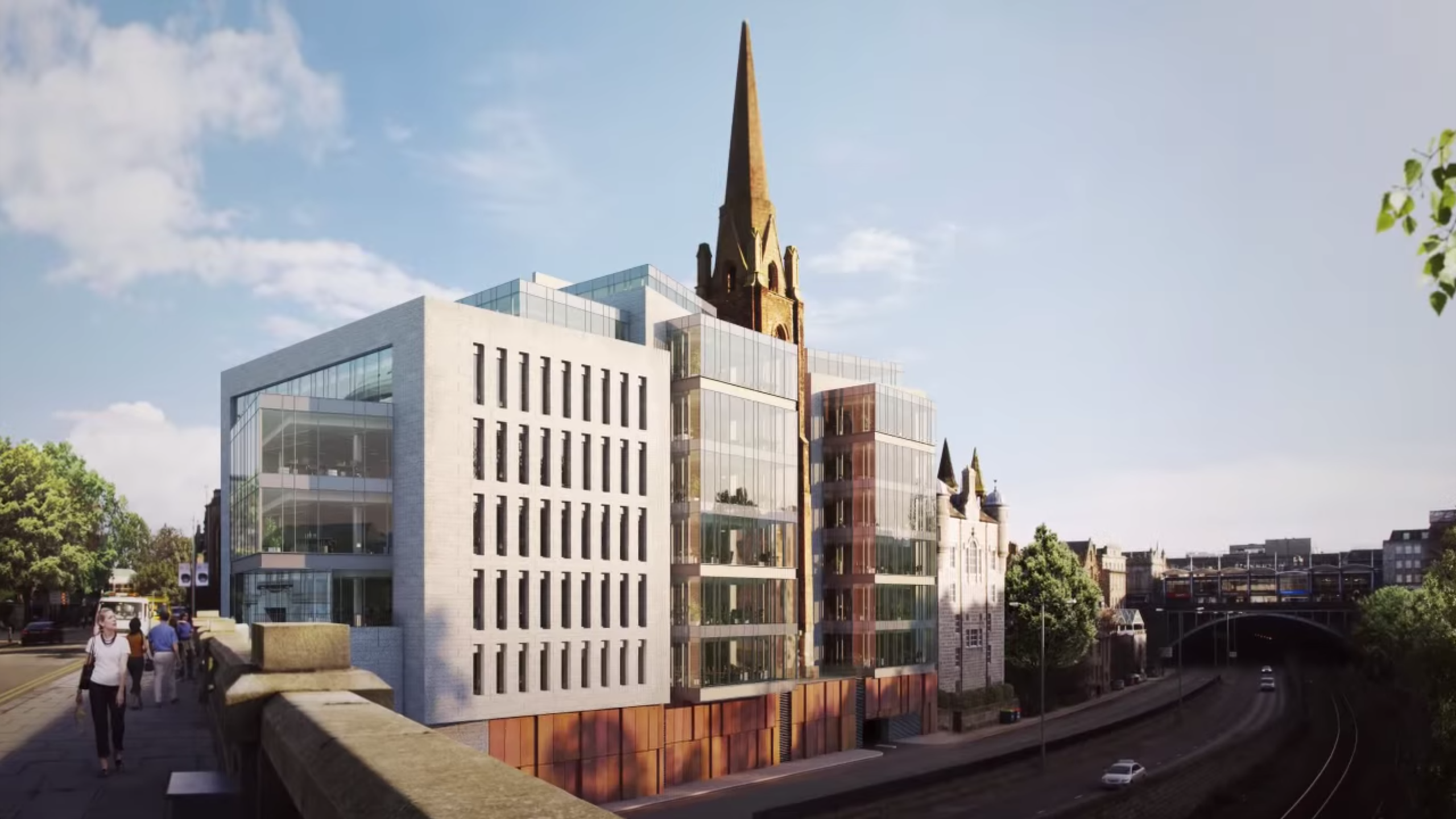 Artist impressions of plans for the Triple Kirks site