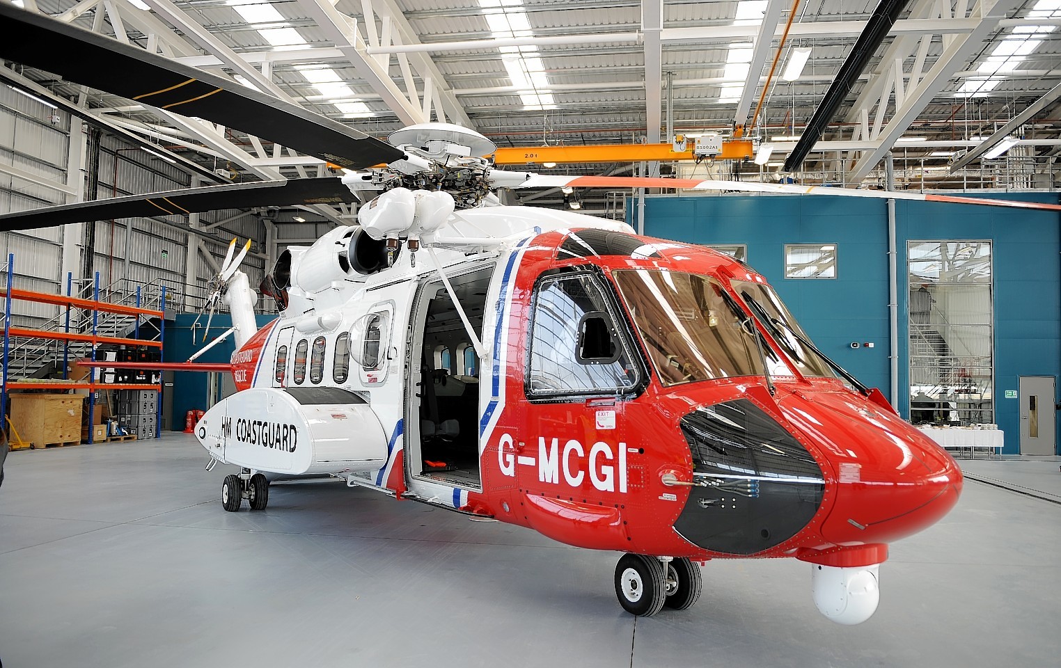 One of the new Sikorsky helicopter which will be based at Inverness