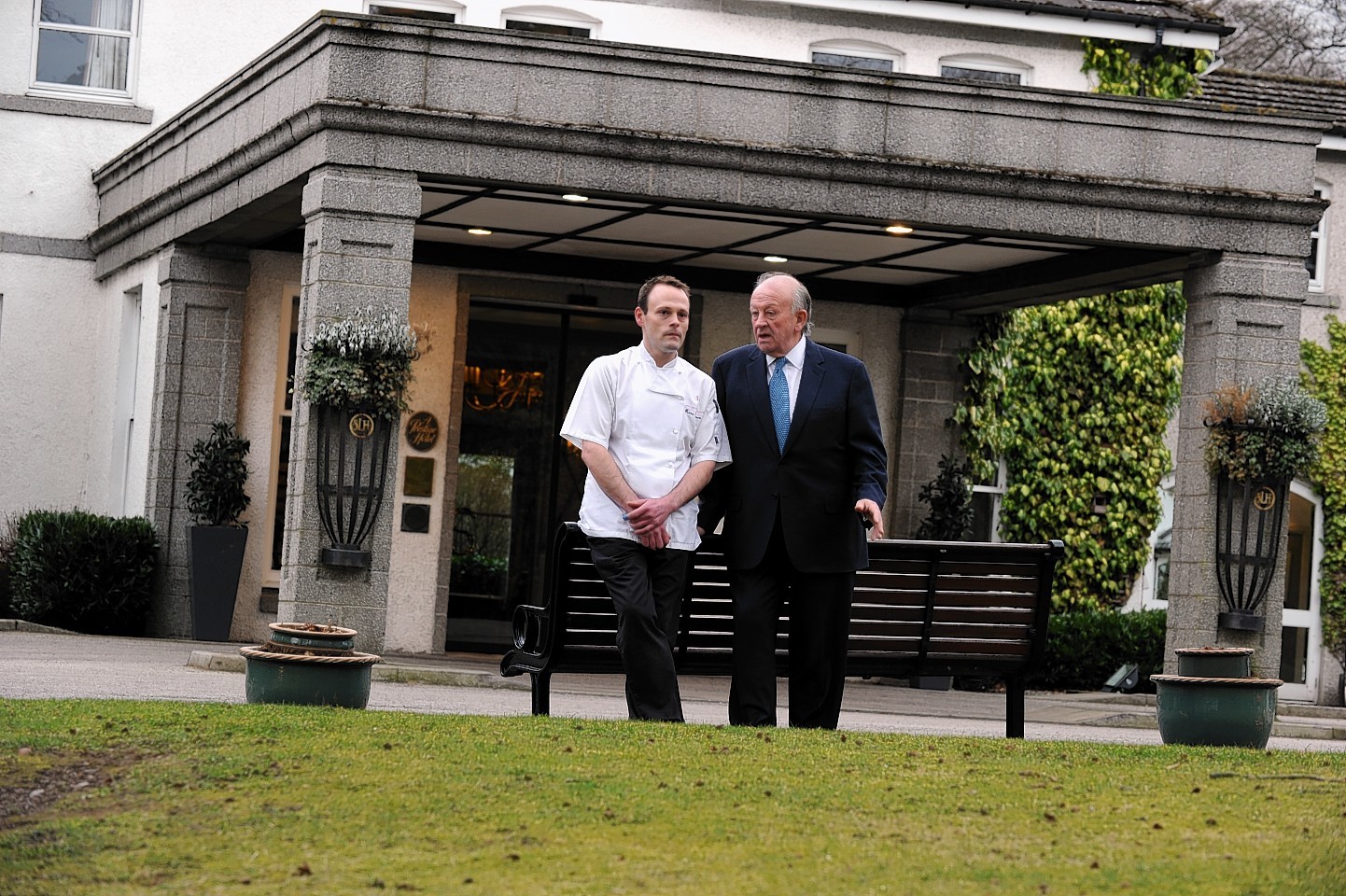 Stewart Spence, owner of the Marcliffe Hotel and his son, Ross Spence, made the announcement yesterday