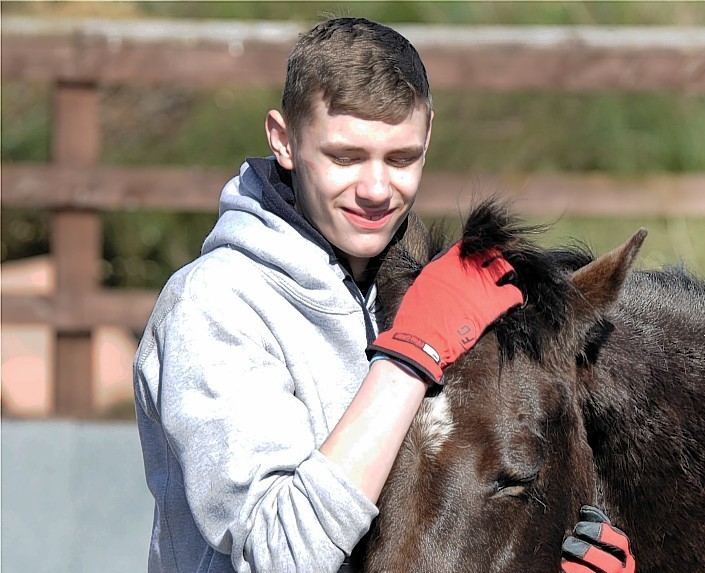 Stuart Edwards and Archie, at Horseback UK