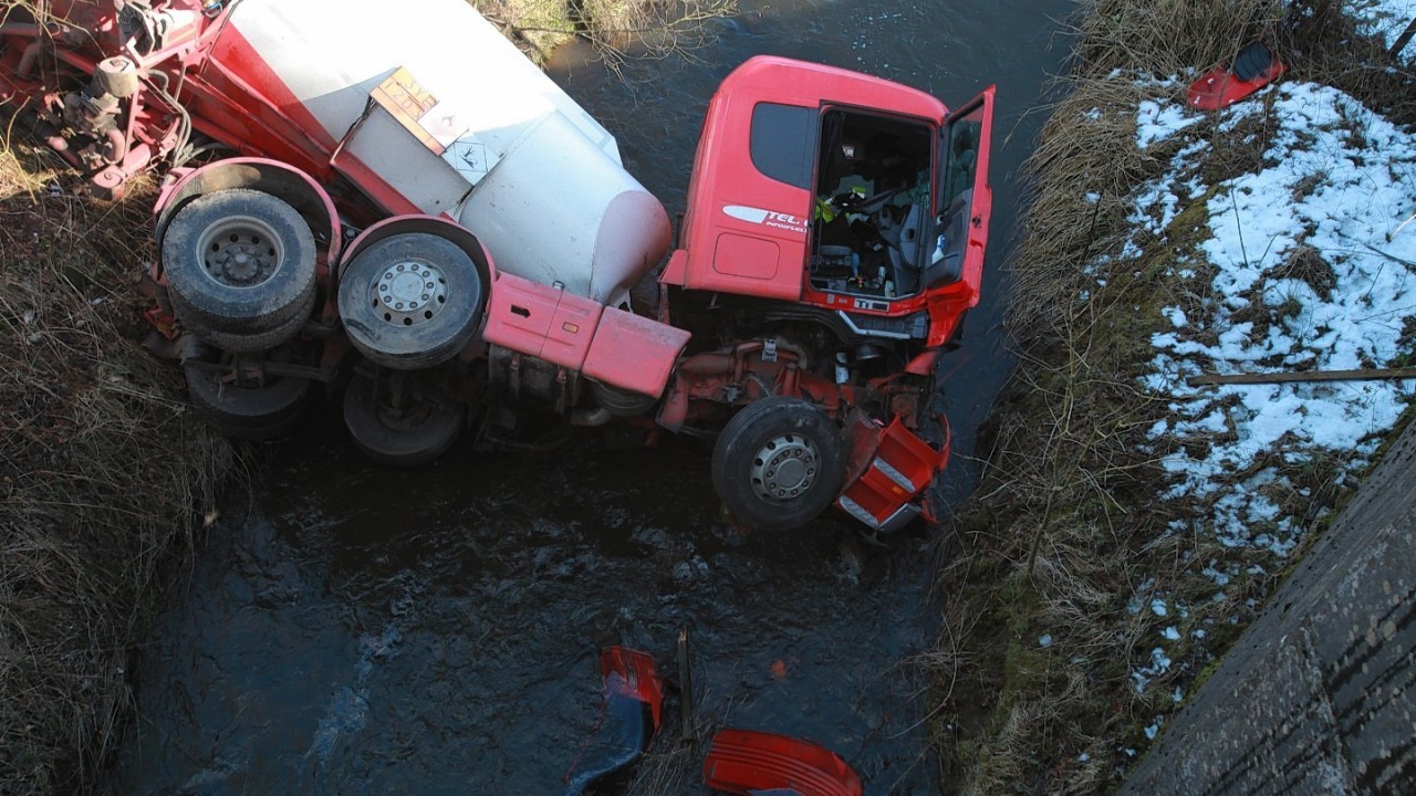 The tanker crashed in the early hours of this morning