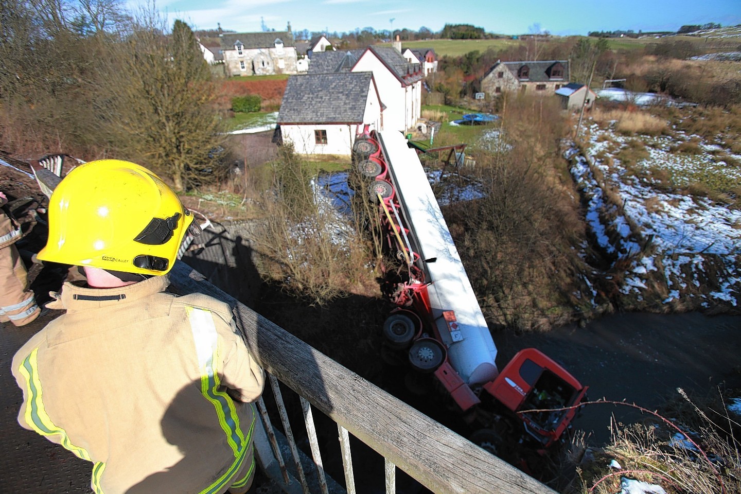 The tanker crashed in the early hours of this morning