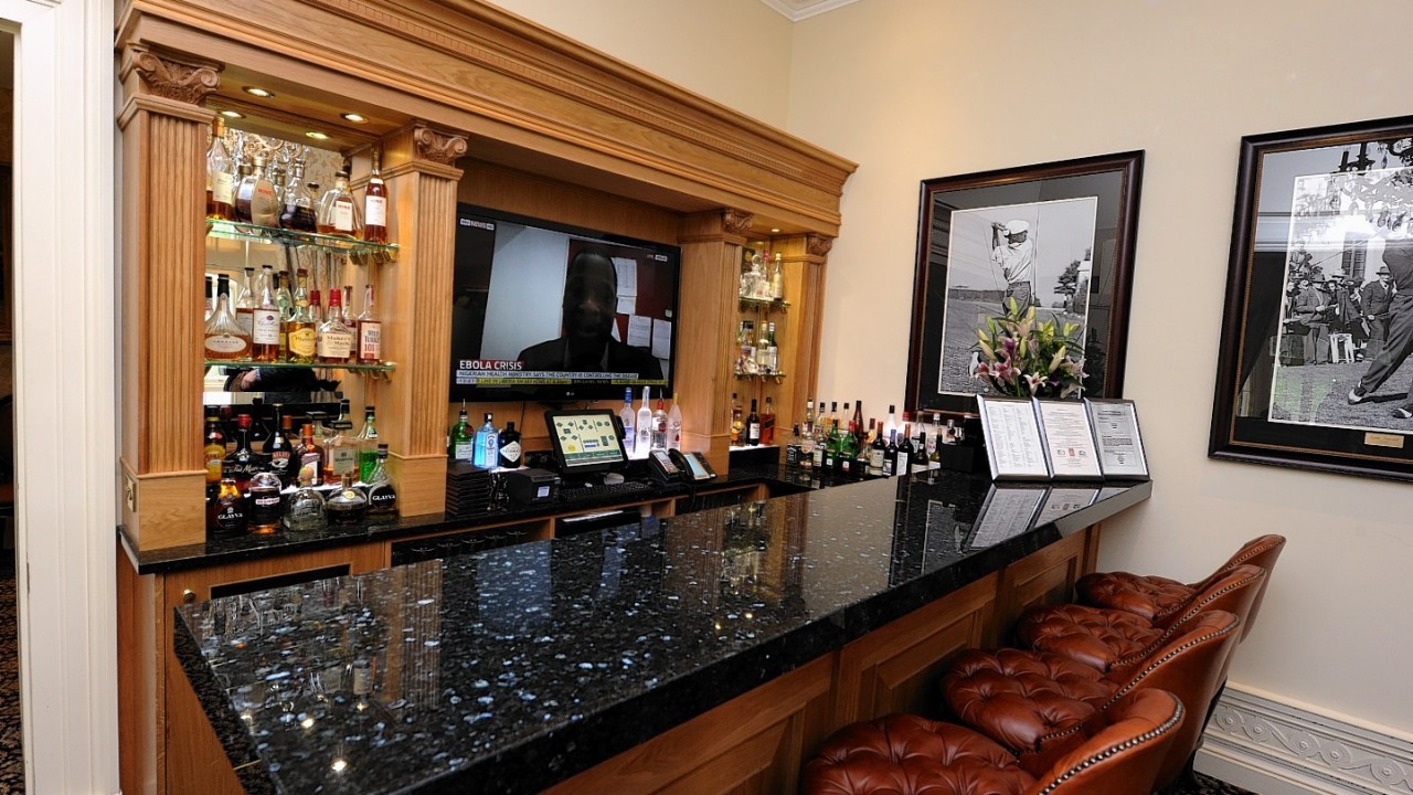 The hotel has a number of areas to enjoy a drink, including this bar