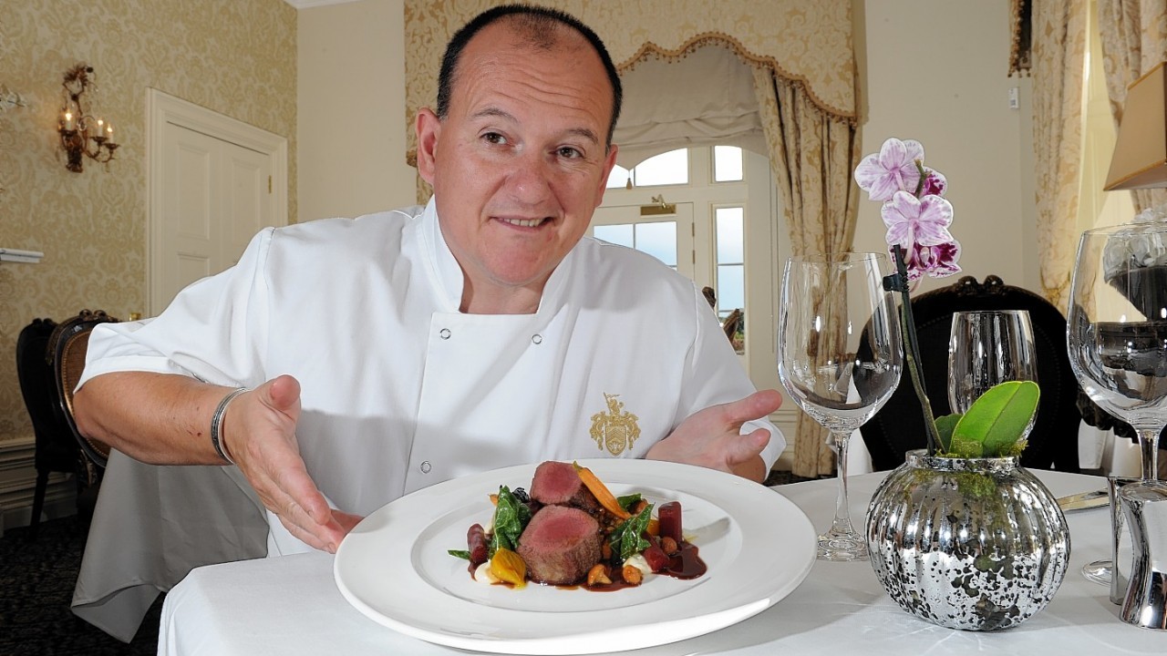 Head Chef Paul Whitecross presents one of the dishes available