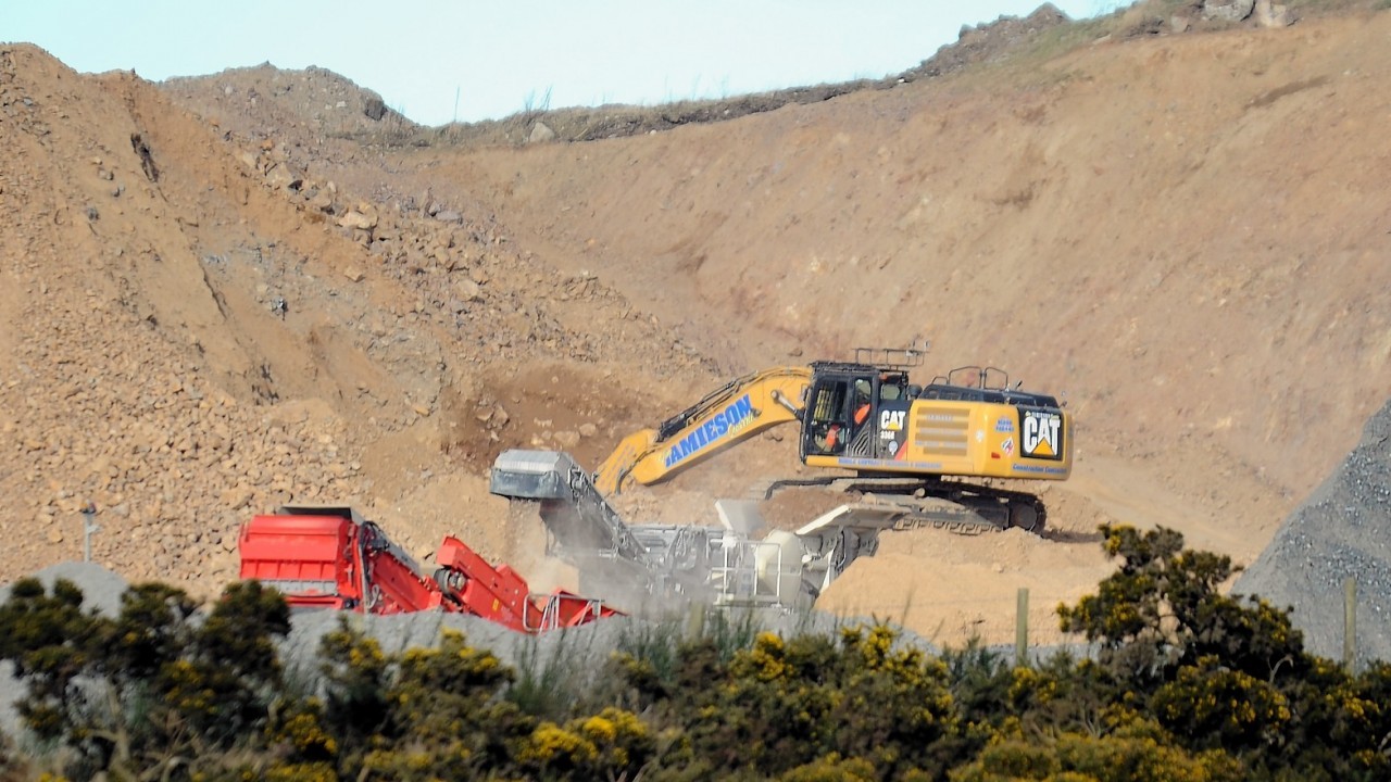 Residents in the neighbouring village fear the company is using the site as a quarry