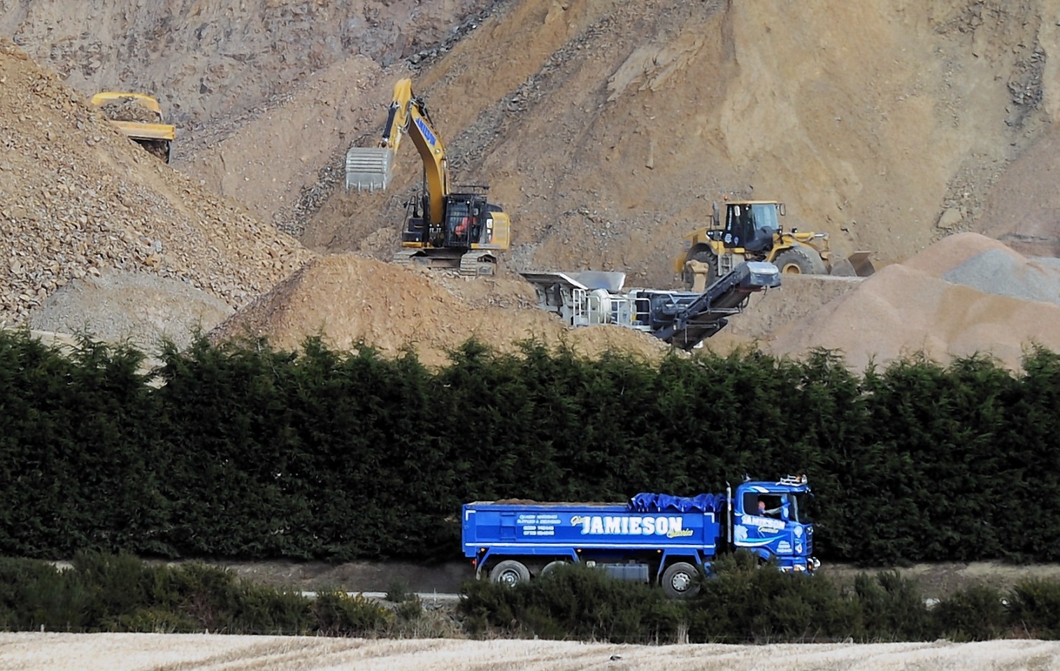 Residents in the neighbouring village fear the company is using the site as a quarry