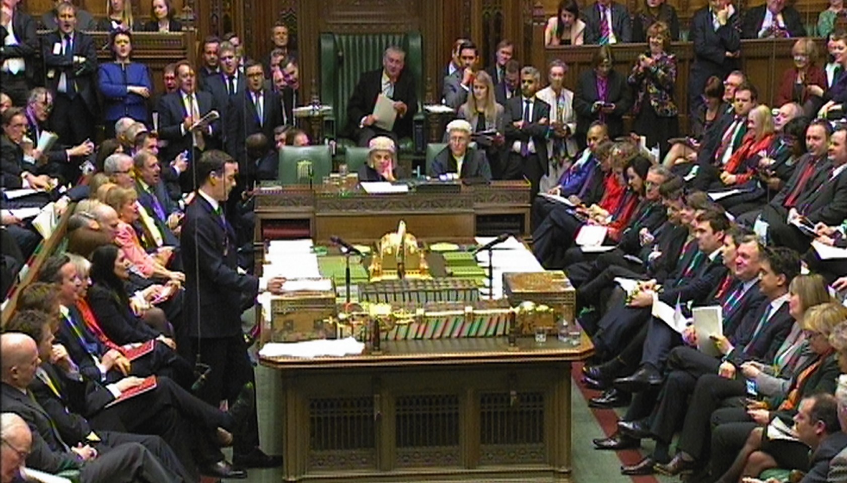 George Osborne delivers his Budget statement t