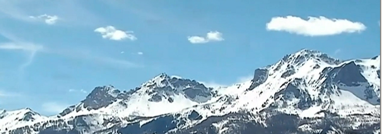The southern French Alps where the crash took place, this image was taken by French TV.