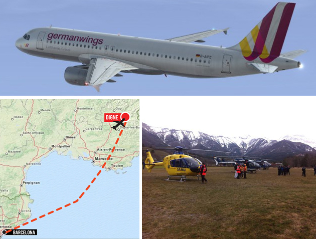 The Germanwings plane came down in the French Alps