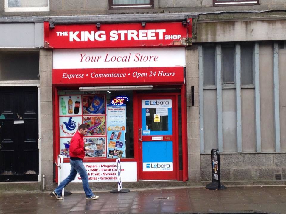The robbery reportedly happened at the King Street Shop this morning