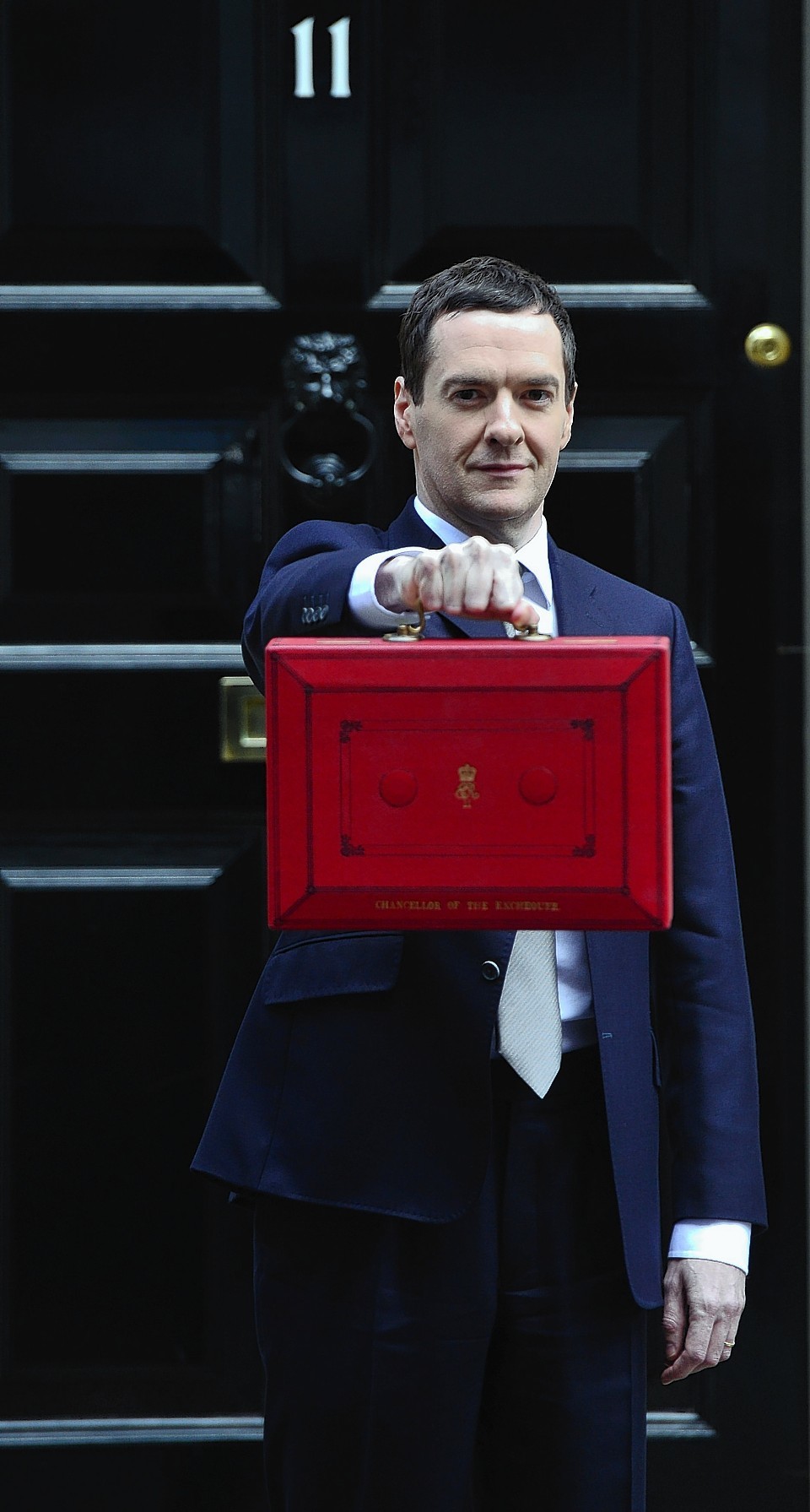 Chancellor of the Exchequer George Osborne outside 11 Downing Street