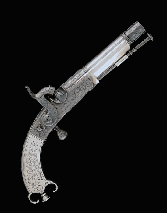 The pistol would have been worn with Highland dress