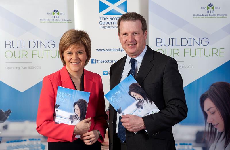 Alex Paterson with First Minister Nicola Sturgeon