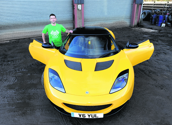 Tony Yule with his stunning Lotus Evora S