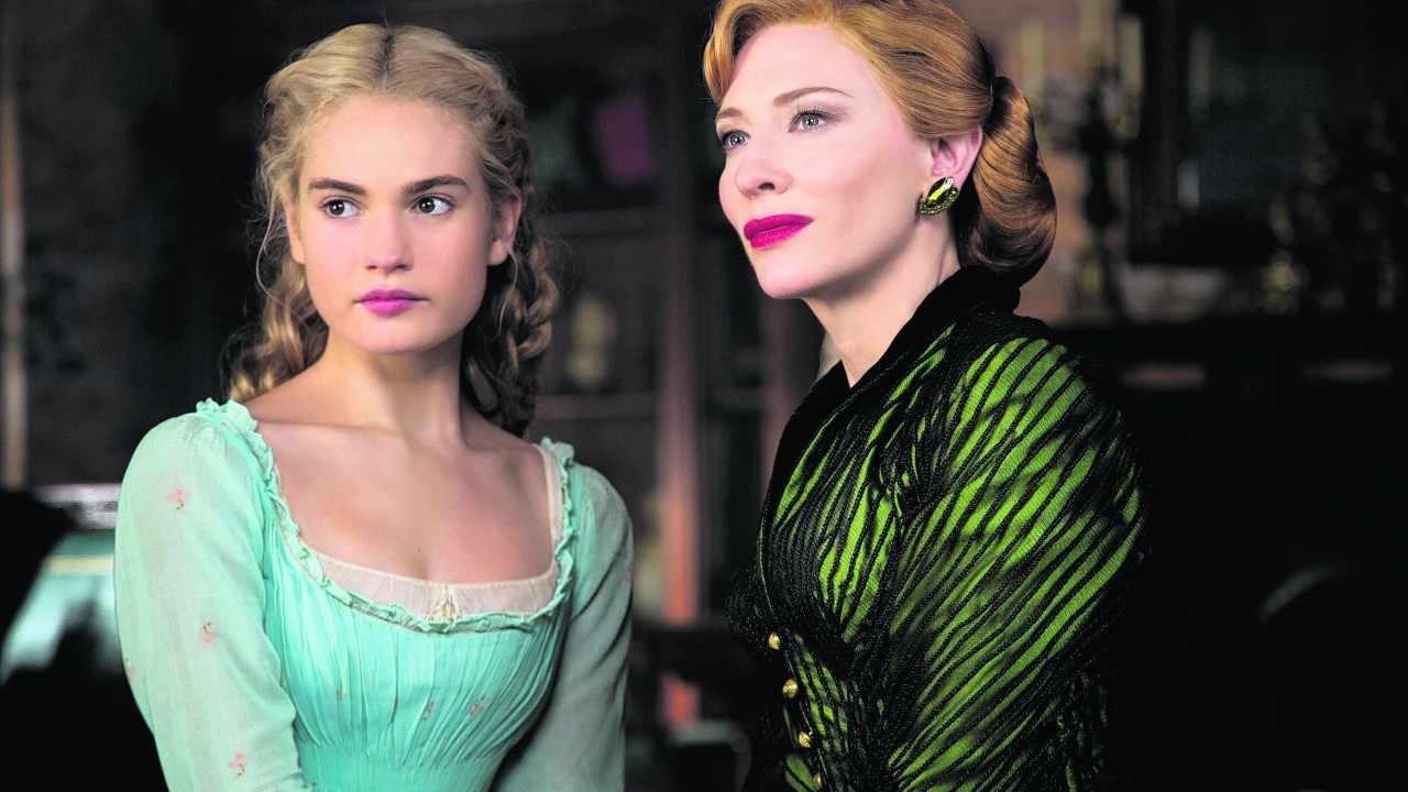 Lily James as Cinderella and Cate Blanchett as the Stepmother