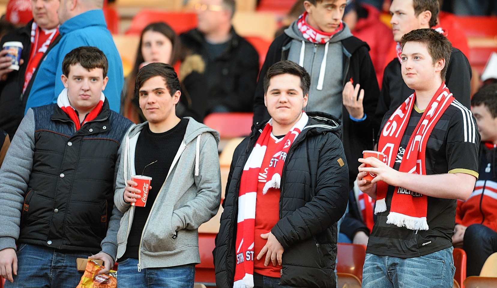The Dons support at Pittodrie this evening were treated to another three points