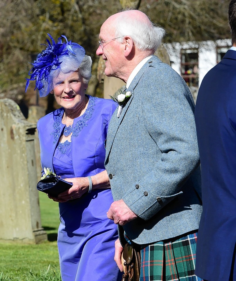 Shirley and Roy Erskine after Saturday's ceremony