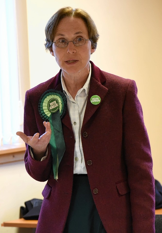 Anne Thomas. Scottish Green Party. Pic - Phil Downie