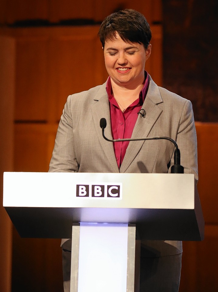 Ruth Davidson at the Scottish Leaders Debate in Aberdeen