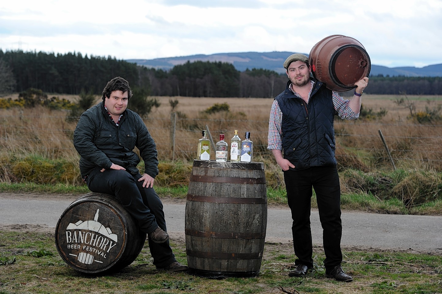 Guy and Mungo Finlayson, organisers of the Banchory Beer Festival. Credit: Kenny Elrick.