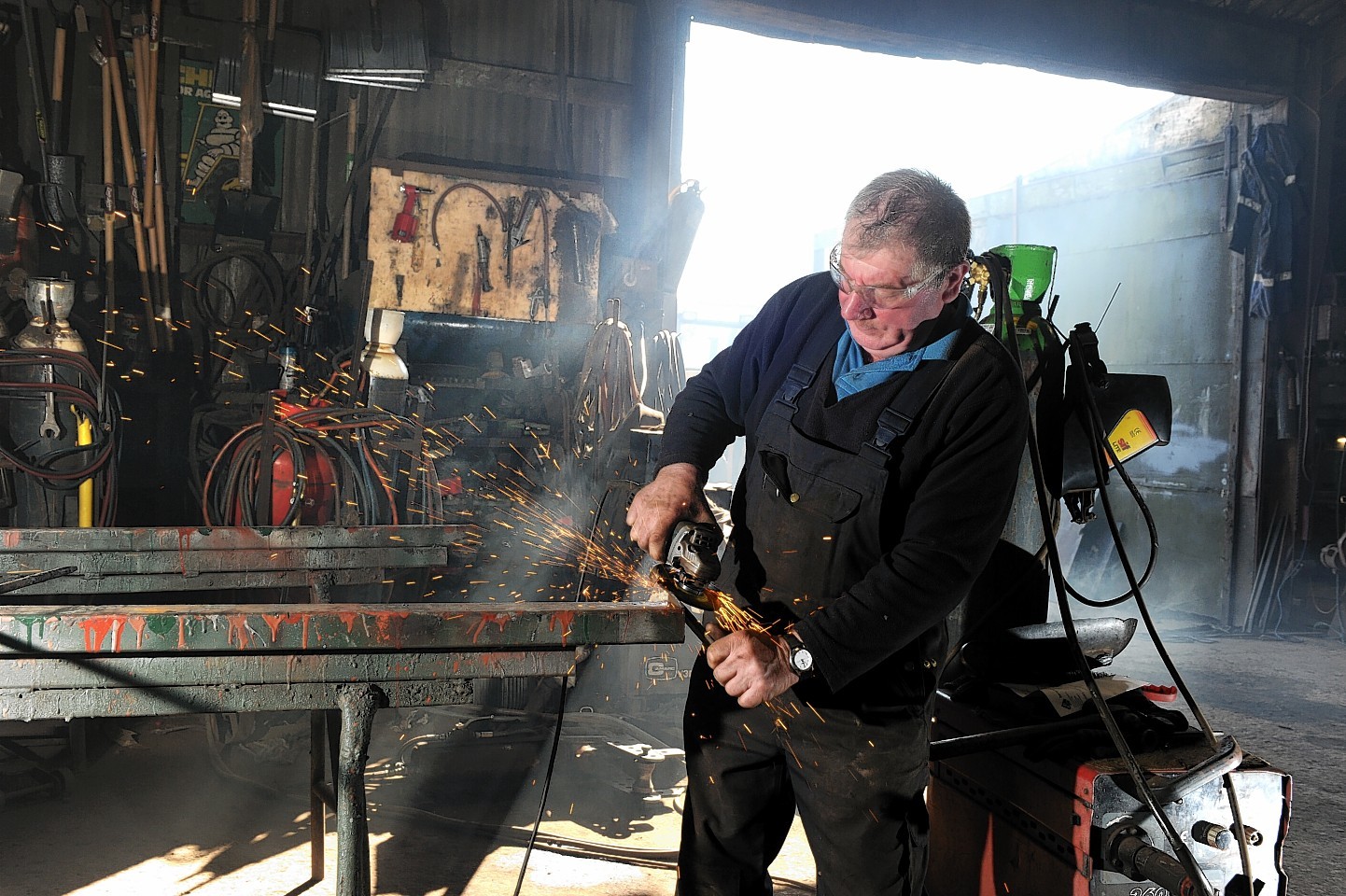 David Forsyth from St Combs who has been working as an agricultural engineer and blacksmith for 50 years.
