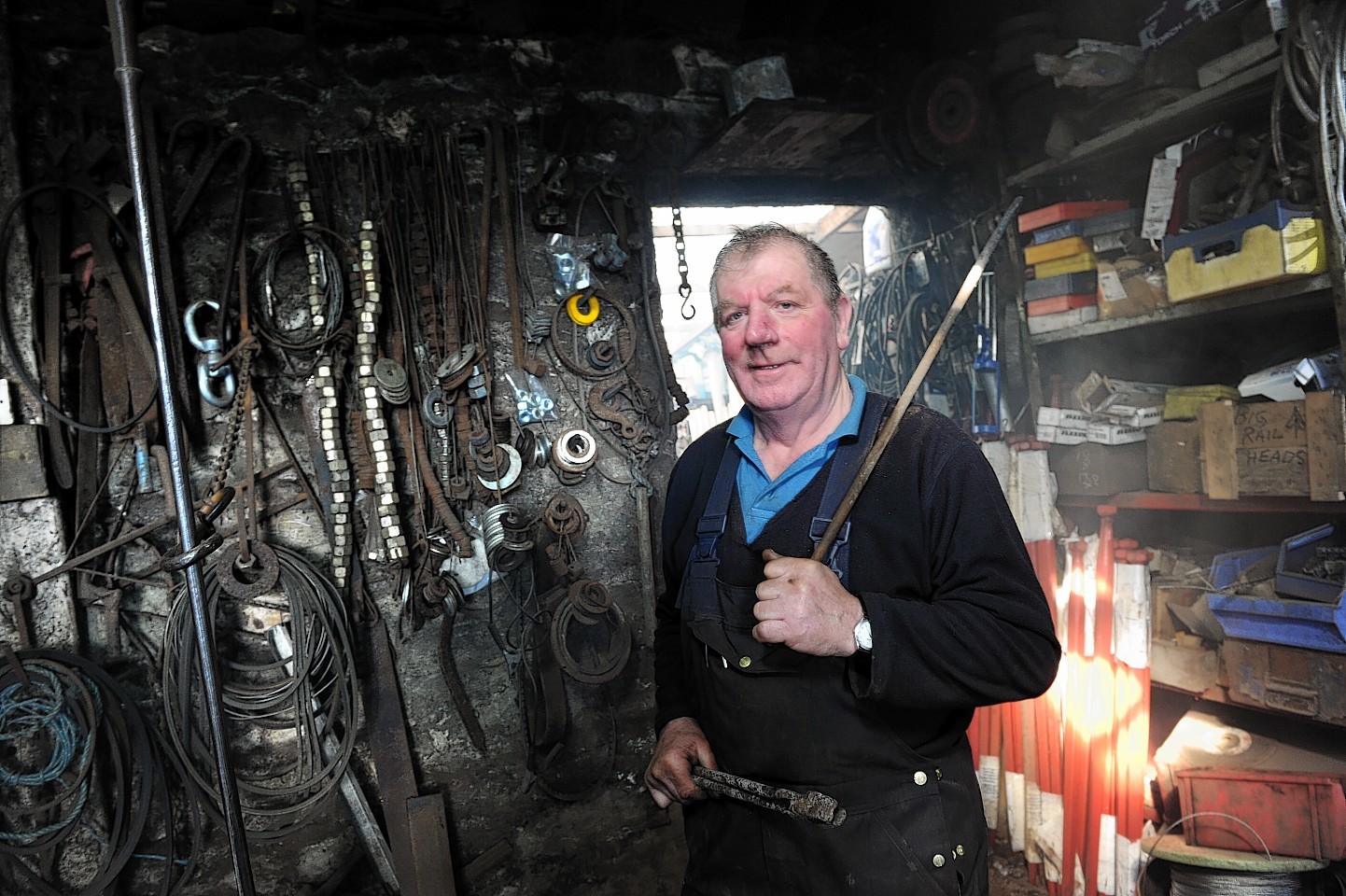 David Forsyth from St Combs who has been working as an agricultural engineer and blacksmith for 50 years.