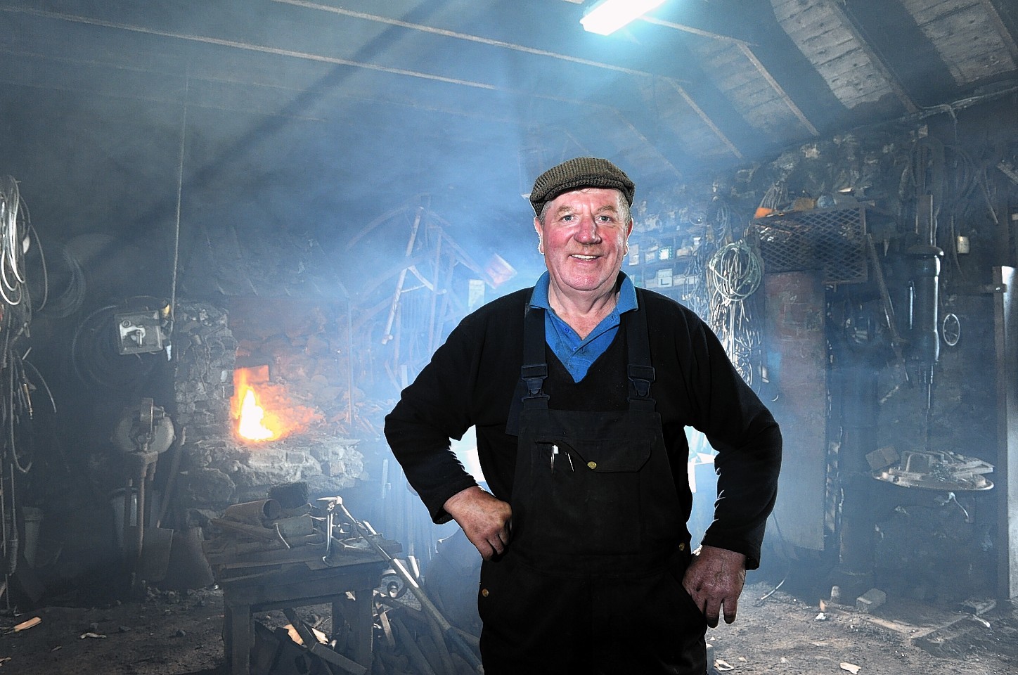 David Forsyth from St Combs who has been working as an agricultural engineer and blacksmith for 50 years.