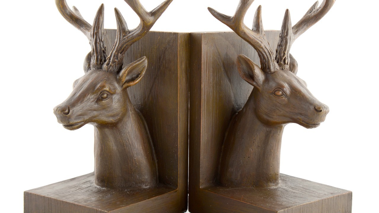 Brown Stag Bookends £19.99