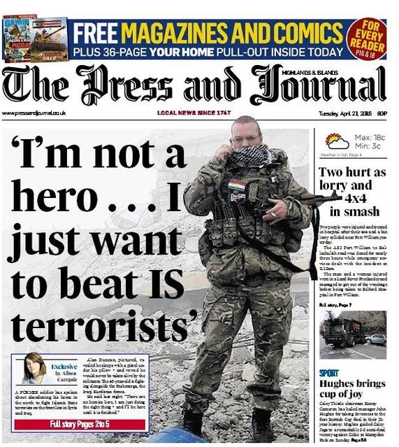 The Press and Journal newspaper front page