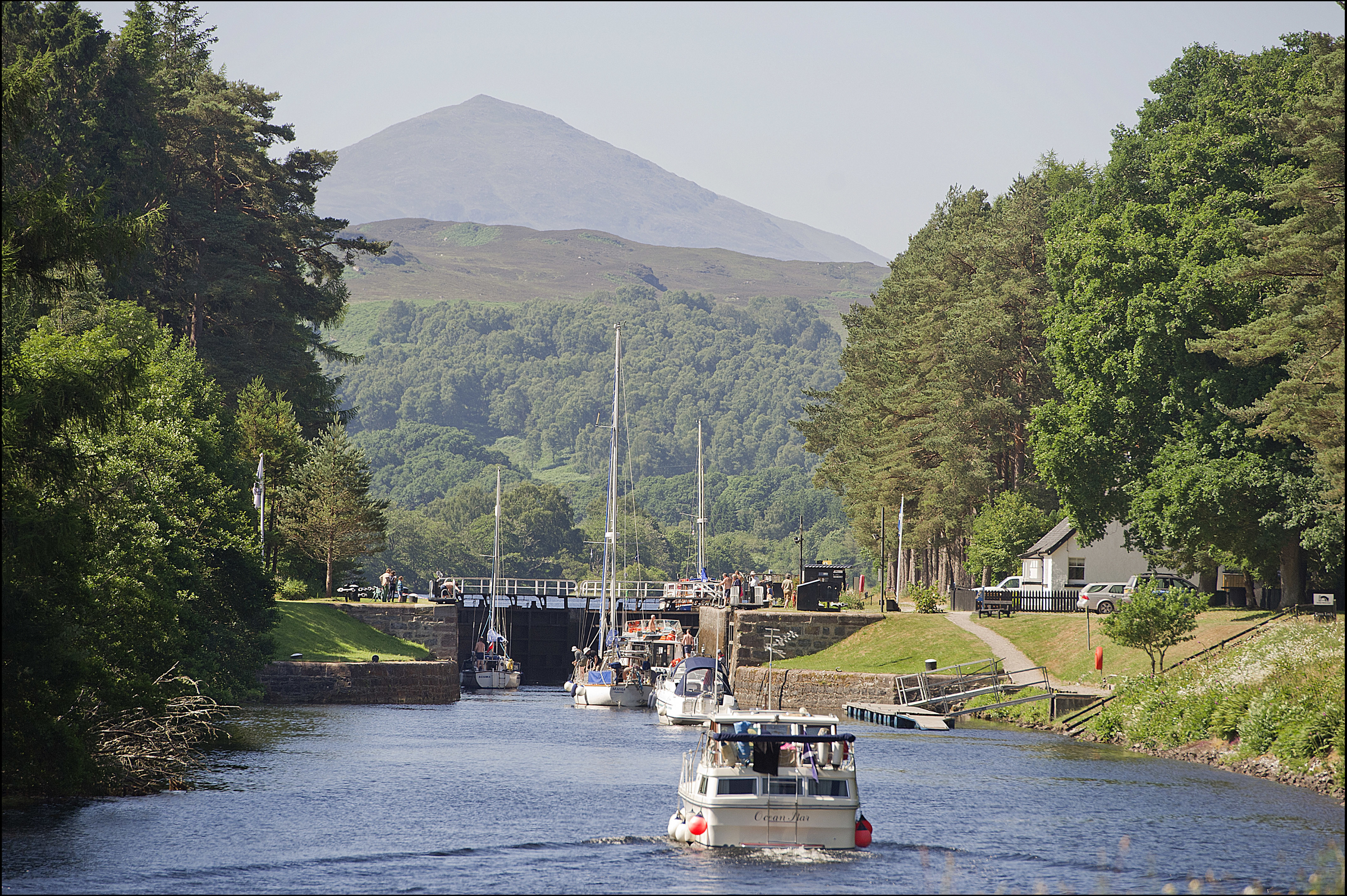 Kytra Lock on the Caledonian Canal.