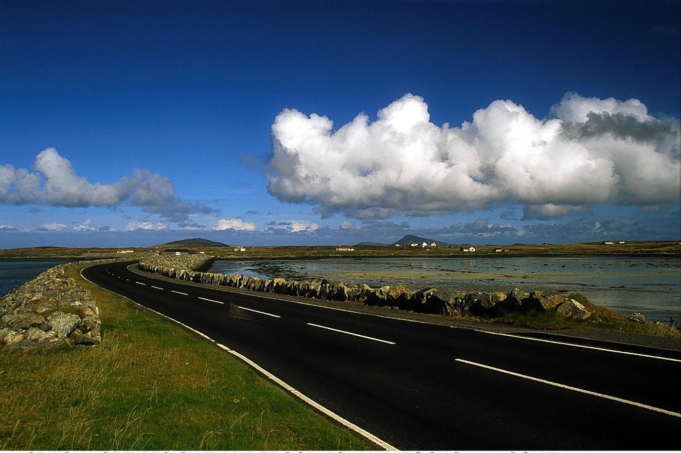 South Benbecula causeway from South Uist.