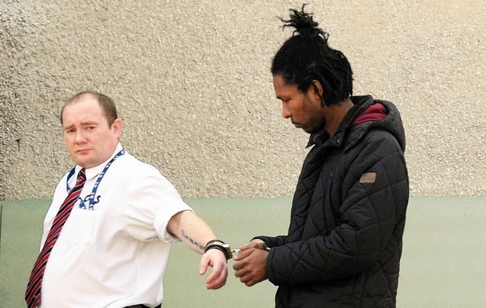 Cintron Sinclair outside court. Picture by Jim Irvine