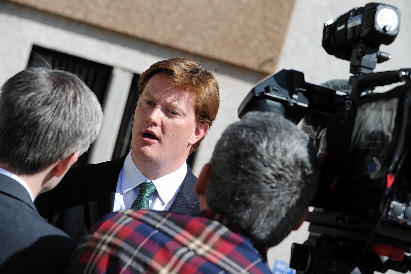 Chief Secretary to the Treasury Danny Alexander visited a sheltered housing complex in Insch