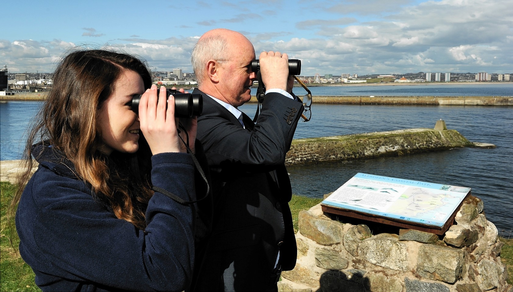 Dolphin Watch was launched at the Torry Battery in Aberdeen. 
Picture by Colin Rennie