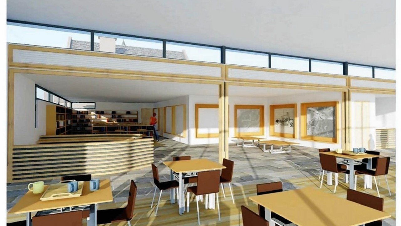The proposed plans for Dunnottar Castle visitor's centre. Pictured: Interior.