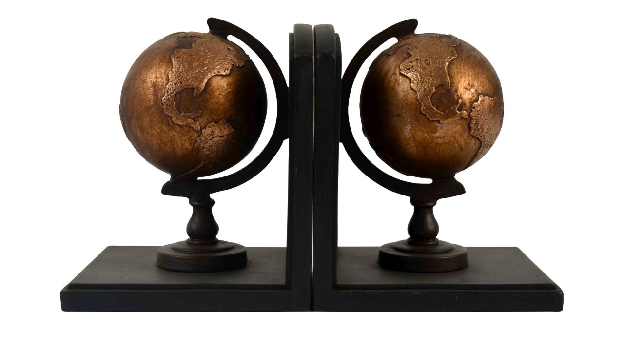 Gold Globe Bookends £19.99