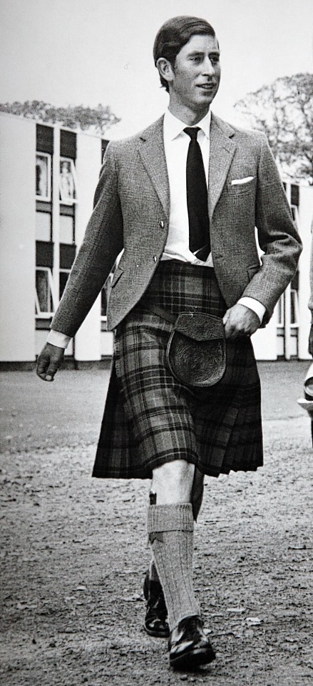 Prince Charles in his final year at Gordonstouns