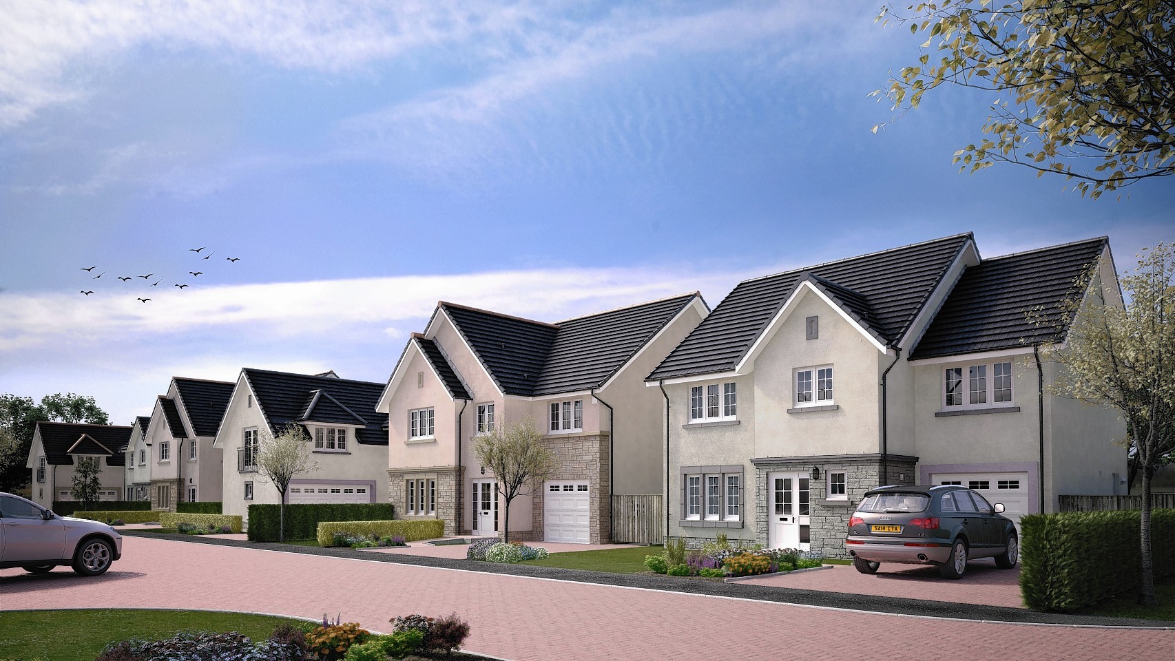 Artist impression of the planned Cala Homes near Kintore.