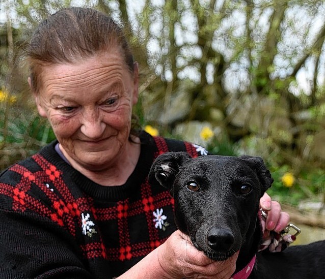 Liz Jones with Millie